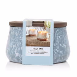 Yankee Candle Fresh Rain, Cylindre, Bleu, Eau fraîche, 45 h, 1 pièce(s)