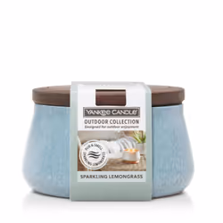 Yankee Candle Sparkling Lemongrass, Rond, Bleu, Citronnelle, 24 h, 1 pièce(s)
