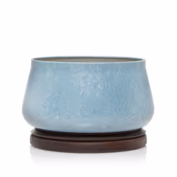 Yankee Candle Sparkling Lemongrass bougie en cire Rond Citronnelle Bleu 1 pièce(s)