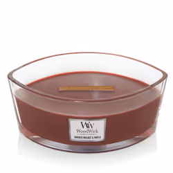 WoodWick Smoked Walnut & Maple bougie en cire Rond Noyer, Bois Marron 1 pièce(s)