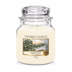 Yankee Candle Twinkling Lights, Autres, Blanc, Amande, Cèdre, Jasmin, Pêche, Bois de santal, Vanille, 1 pièce(s)