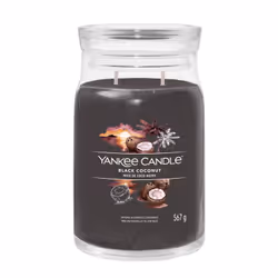 Yankee Candle Signature, Cylindre, Noir, Cèdre, Noix de coco, 90 h, 1 pièce(s)