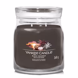 Yankee Candle Black Coconut, Cylindre, Noir, Noix de coco, Bois, 50 h, 1 pièce(s)