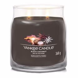 Yankee Candle Black Coconut bougie en cire Cylindre Noix de coco, Bois Noir 1 pièce(s)