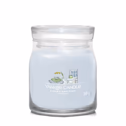 Yankee Candle A Calm &amp; Quiet Place, Rond, Gris, Ambre, Cèdre, Jasmin, Mandarin, Musc, Patchouli, Bois de santal, 50 h, 1  ...