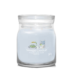 Yankee Candle A Calm & Quiet Place bougie en cire Rond Ambre, Cèdre, Jasmin, Mandarin, Musc, Patchouli, Bois de santal Gris 1 pièce(s)