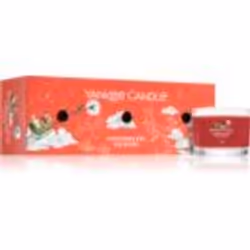La bougie votive Yankee Candle Christmas Eve parfume votre intérieur d’une agréable odeur et crée ainsi une atmosphère cosy q ...