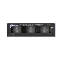 Yankee Candle 10.00777.0174 bougie en cire Cylindre Fraicheur Noir 3 pièce(s)