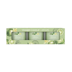 Yankee Candle 10.00777.0444 bougie en cire Citron vert, Vanille Vert 3 pièce(s)