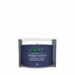 Yankee Candle Lakefront Lodge, Rond, Bleu, Aldéhydes, Cèdre, Mandarin, Pin, Fève Tonka, 10 h, 1 pièce(s)