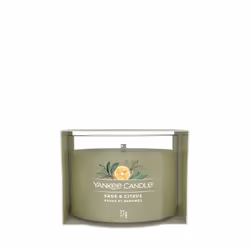 Yankee Candle Sage &amp; Citrus, Rond, Vert, Citron, 10 h, 1 pièce(s)
