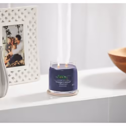 Yankee Candle Lakefront Lodge bougie en cire Cylindre Bois Bleu 1 pièce(s)