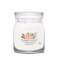 Yankee Candle White Spruce & Grapefruit, Cylindre, Blanc, 1 pièce(s)