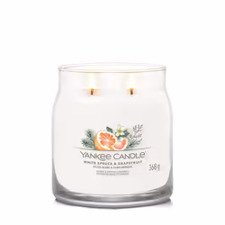 Yankee Candle White Spruce & Grapefruit bougie en cire Cylindre Blanc 1 pièce(s)