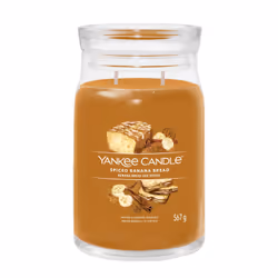 Yankee Candle Spiced Banana Bread, Rond, Orange, Pomme, Banane, Cannelle, Clou de girofle, Noix de coco, Gingembre, Malt, Mus ...