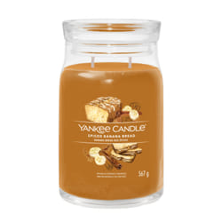 Yankee Candle Spiced Banana Bread bougie en cire Rond Pomme, Banane, Cannelle, Clou de girofle, Noix de coco, Gingembre, Malt, Muscade, Courge, Vanille Orange 1 pièce(s)