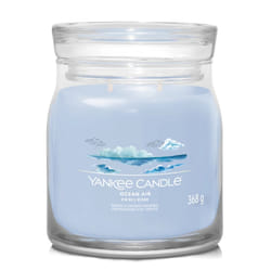 Yankee Candle Ocean Air bougie en cire Cylindre Ambre, Jasmin, Bois de santal Bleu 1 pièce(s)
