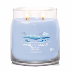 Yankee Candle Ocean Air bougie en cire Cylindre Ambre, Jasmin, Bois de santal Bleu 1 pièce(s)