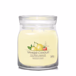 Yankee Candle Iced Berry Lemonade, Rond, Jaune, Pamplemousse, Citron, Malt, Mandarin, Ananas, Pomelo, Framboise, Fraise, Vani ...