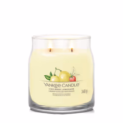 Yankee Candle Iced Berry Lemonade bougie en cire Rond Pamplemousse, Citron, Malt, Mandarin, Ananas, Pomelo, Framboise, Fraise, Vanille, Violet Jaune 1 pièce(s)