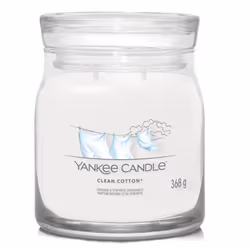 Yankee Candle Clean Cotton, Cylindre, Blanc, Fleur de coton, Citron, Farine blanche, 50 h, 1 pièce(s)