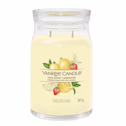 Yankee Candle Iced Berry Lemonade, Cylindre, Jaune, Pamplemousse, Citron, Pomelo, 90 h, 1 pièce(s)