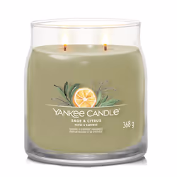 Yankee Candle Sage & Citrus bougie en cire Cylindre Citron, Citron vert, Sage Vert 1 pièce(s)
