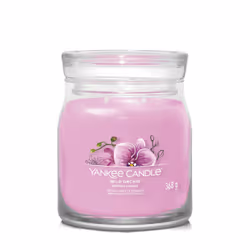 Yankee Candle Wild Orchid, Rond, Violet, Ambre, Banane, Bergamote, Hibiscus, Jasmin, Mandarin, Musc, Orchidée, Feuille de pal ...