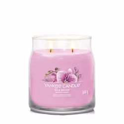 Yankee Candle Wild Orchid bougie en cire Rond Ambre, Banane, Bergamote, Hibiscus, Jasmin, Mandarin, Musc, Orchidée, Feuille de palmier, Bois de santal, Fraise Violet 1 pièce(s)