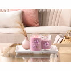 Yankee Candle Wild Orchid bougie en cire Rond Ambre, Banane, Bergamote, Hibiscus, Jasmin, Mandarin, Musc, Orchidée, Feuille de palmier, Bois de santal, Fraise Violet 1 pièce(s)