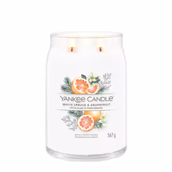 Yankee Candle White Spruce & Grapefruit bougie en cire Cylindre Blanc 1 pièce(s)