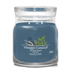 Yankee Candle Bayside Cedar bougie en cire Cylindre Ambre, Pamplemousse, Mandarin Bleu 1 pièce(s)