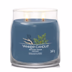 Yankee Candle Bayside Cedar bougie en cire Cylindre Ambre, Pamplemousse, Mandarin Bleu 1 pièce(s)