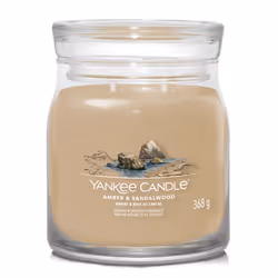Yankee Candle Amber & Sandalwood, Cylindre, Marron, Ambre, Cardamone, Bois, 50 h, 1 pièce(s)