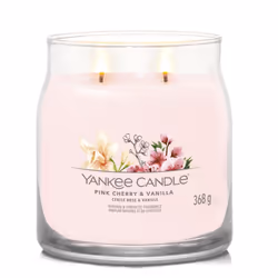 Yankee Candle Pink Cherry & Vanilla bougie en cire Cylindre Amande, Cerise, Vanille Rose 1 pièce(s)