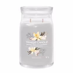 Yankee Candle Smoked Vanilla & Cashmere, Cylindre, Gris, Bois de cachemire, Vanille, 90 h, 1 pièce(s)