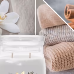 Yankee Candle Smoked Vanilla & Cashmere bougie en cire Cylindre Bois de cachemire, Vanille Gris 1 pièce(s)