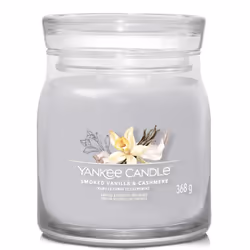 Yankee Candle Smoked Vanilla &amp; Cashmere, Cylindre, Gris, Ambre, Bois de cachemire, 50 h, 1 pièce(s)