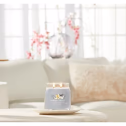 Yankee Candle Smoked Vanilla & Cashmere bougie en cire Cylindre Ambre, Bois de cachemire Gris 1 pièce(s)