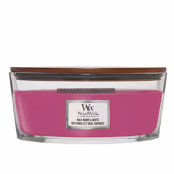 WoodWick Wild Berry & Beets, Ellipse, Menthe, Bois de chêne, Orange, Orris, Patchouli, Framboise, Fraise, 1 pièce(s)