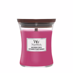 WoodWick Wild Berry &amp; Beets, Cylindre, Menthe, Bois de chêne, Orange, Orris, Patchouli, Framboise, Fraise, 1 pièce(s)