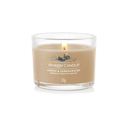Yankee Candle Amber & Sandalwood bougie en cire Rond Ambre, Bois de santal Marron 1 pièce(s)
