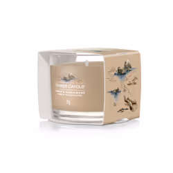 Yankee Candle Amber & Sandalwood bougie en cire Rond Ambre, Bois de santal Marron 1 pièce(s)
