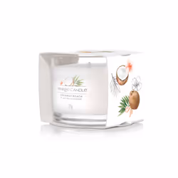 Yankee Candle Coconut Beach bougie en cire Rond Noix de coco Blanc 1 pièce(s)