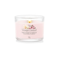 Yankee Candle Pink Cherry Vanilla bougie en cire Rond Cerise, Vanille Rose 1 pièce(s)