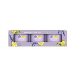 Yankee Candle Lemon Lavender bougie en cire Autres Eucalyptus, Fruité, Lavande, Citron, Mandarin, Orange, Vanille Lavande 3 pièce(s)