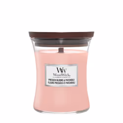 WoodWick Pressed Blooms & Patchouli Medium Jar, Rond, Rose, 1 pièce(s)