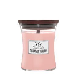WoodWick Pressed Blooms & Patchouli Medium Jar bougie en cire Rond Rose 1 pièce(s)