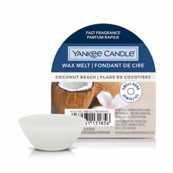 Yankee Candle 10.00664.0036, Rond, Blanc, Noix de coco, Coconut Beach, Ananas, Noix de coco