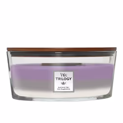 WoodWick Amethyst Sky Trilogy, Ellipse, Ambre, Jasmin, Lavande, Cuir, Bois de santal, Suédine, Vanille, Ylang-ylang, 1 pièce( ...